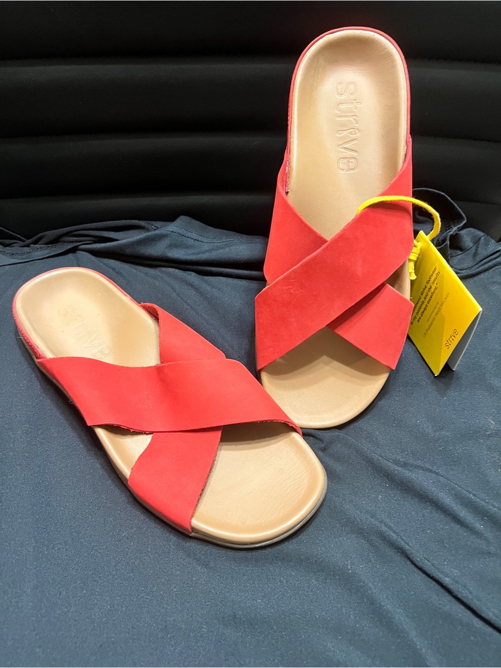 Strive Palma Women's Orthotic Cross-Strap Slide Sandals
